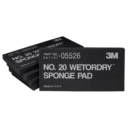 3M Wetordry Sponge Pad, 2-3/4"X5-1/2" MMM5526